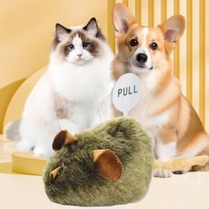 Petnestmart™ Interactive Squeaky Mouse Toy – Lifelike Sounding Plush Mouse for Cats | Bite-Resistant Boredom Relief Toy